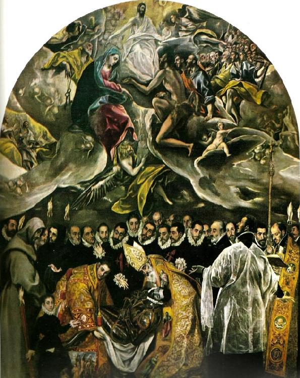 El Greco burial of count orgaz Sweden oil painting art